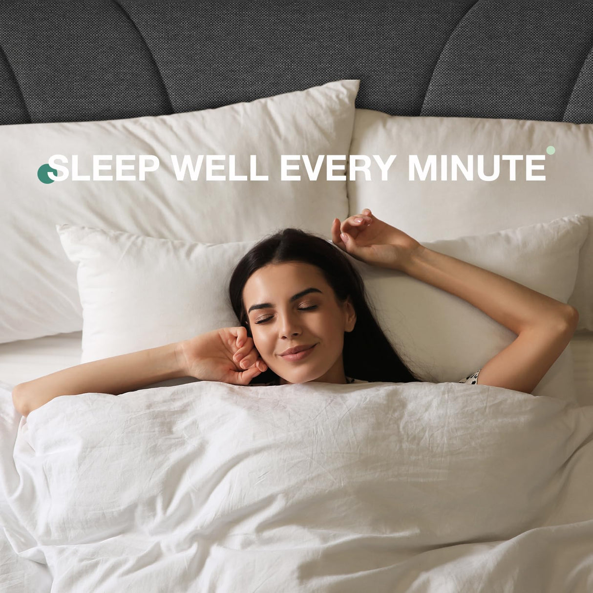 Novilla Queen Size Bed Frame Upholstered Platform Queen Bed Frame with Adjustable Headboard, Strong Weight Capacity, No Box Spring Needed, Easy Assembly, Grey Novilla