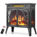 R.W.FLAME Electric Fireplace Stove Heater with Remote Control, 25" Fireplace Heater, Adjustable Brightness and Heating Mode, Overheating Safe Design,Flame Work with or Without Heat R.W.FLAME