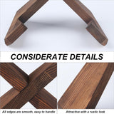 RUGLAMZHIP Wooden Plate Stand for Display, Wood Plate Display Stands, Plate Holder Display Stand, Picture Frame Stand Holder, Wood Recipe Cookbook Stand Easels for Display Pictures Photo （6.5 Inch ） RUGLAMZHIP