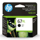 HP 67XL Black High-yield Ink Cartridge | Works with HP DeskJet 1255, 2700, 4100 Series, HP ENVY 6000, 6400 Series | Eligible for Instant Ink | One Size | 3YM57AN HP