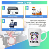 NGOODIEZ Sublimation Spray Bundle - 250 ml Sublimation Coating Spray for all Garments + High Gloss Finish Sublimation Coating for Mugs and Hard Surfaces 250 ml Super Adhesive Quick Dry Formula NGOODIEZ