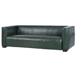 Merax Mid Century Modern 3 Seater Sofa with Birch Wood Legs, 80" Wide Smooth Upholstered Couch for Living Room, Apartment, Green Merax