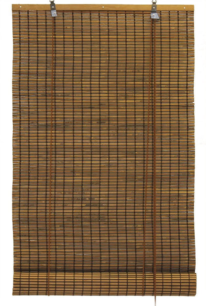 Seta Direct, Bamboo Slat Roll Up Window Blind 72-Inch Wide by 72-Inch Long, Espresso Brown