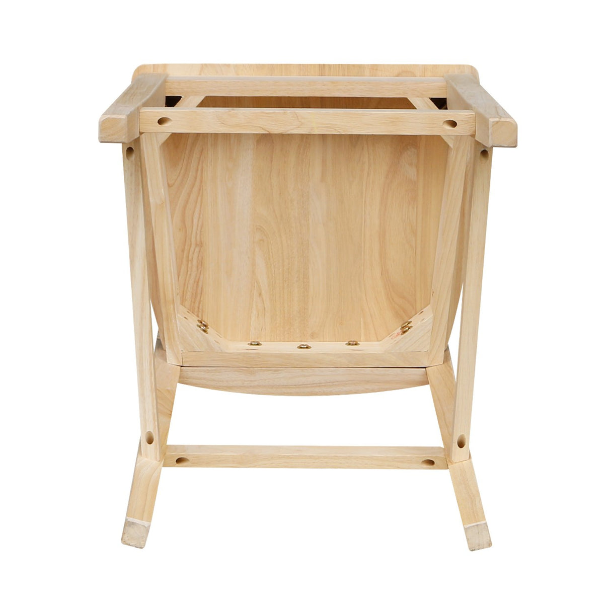 International Concepts 24-Inch FanBack Stool, Unfinished IC International Concepts