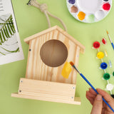 LotFancy Bird House Kit, 2 Pack, DIY Wooden Birdhouse Kits, Arts and Crafts Painting Kit for Kids, Build and Paint, Including Paints & Brushes LotFancy