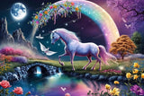 RMSGOZO Diamond Painting Kits Dream Garden Unicorn - Animal Diamond Painting, Chic Gemstone Art Craft Cross Stitch, for Adults & Children, for Room Decor Bathroom Decor Gifts 8X12 Inch RMSGOZO