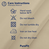 PureFit Outdoor Curtains for Patio Waterproof Weatherproof, UV and Fade Resistant Outside Curtains for Gazebo, Front Porch, Pergola, Sun Blocking Privacy Curtain, 52W x 95L inch, 1 Panel, Beige PureFit