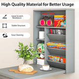 Tangkula Wall Mounted Desk, Fold Out Convertible Floating Desk, Multi-Function Murphy Desk for Home Office, Space Saving Computer Desk Hanging Table with Storage Area Tangkula