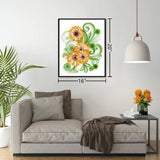 Uniquilling Quilling Paper Quilling Kit for Adults Beginner Handmade for DIY Paper Filigree Painting Kits, 16 * 20in Sunflower, Best Gift for Kids Family Friends, Home Room Wall Art Decor (Basic) Uniquilling