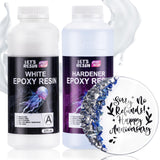 Bundle Set of 44OZ White Resin Epoxy and 1.5 Gallon Deep Pour Epoxy Resin LET'S RESIN EPOXY RESIN