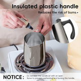 Zapstarz Candle Making Melting Pot Wax Pouring Pitcher, 32oz Stainless Steel Wax Melting Pitcher with Heat-Resistant Handle, Candle Making Pouring Pot Double Boiler Zapstarz