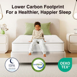 Novilla Queen Mattress, 8 Inch Queen Size Mattresses in a Box with Smarts™ Coil for Pressure Relief, Medium Plush Foam and Spring Hybrid Colchones with CertiPUR-US Certified for Kids Novilla