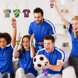 JMZYJZH 90 Pcs Sublimation Keychain Blanks, Acrylic Sublimation Key Chains Blank Bulk, Shirt Shape Sublimation Keychains for DIY Keychain Crafting JMZYJZH