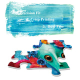 Unique Alien Puzzles 1000 Piece for Adults, Funny Cool Colorful Weird Jigsaw Puzzle, Unusual Horror Scary Octopus Puzzle BBOLDIN