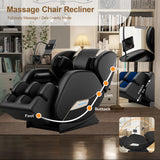 AYJOIR 2026 Massage Chair Full Body, Zero Gravity SL-Track Shiatsu Massage Recliner Chair with Body Scan, 6 Fix Point Rollers,Airbags,Deep Yoga Stretch, Heating Function,Black AYJOIR