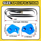 Just.smile Climbing Hold for Kids Outdoor-Ninja Tree Climbing Rocks 15 Pcs with 6 Ratchets-Climbing Grip Kits for Ninja Warrior Obstacle Course Just.smile