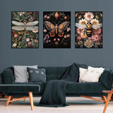 Axquilon 3 Pack Diamond Art Kits for Adults, Insect Diamond Painting Kits for Adults Beginner, DIY 5D Full Drill Gem Art for Home Wall Decor 12x16 inch Axquilon