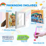 WEMEON Cow Diamond Art Painting Kits for Kids with Frame,Animal Diamond Art for Kids Ages 4-8-12,Package for Gift and Home Wall Decor(7x7inch) WEMEON