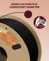 DURAMIC 3D TPU Filament 1.75mm Black, TPU Flexible Filament 95A, Soft TPU 3D Printing Filament, 1kg Spool, Dimensional Accuracy +/- 0.05mm, Black 1 Pack DURAMIC 3D