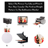 Allazone 120 PCS Sublimation Air Freshener Sheet Set 60 PCS Round Car Scented Hanging Sheets Felt Air Freshener with Rope, Tassel, Wave Bead Chain for Car Home Use and Decor Allazone