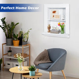 Royxen Bathroom Wall Cabinet with 2-Tier Shelves,Wooden Recessed Medicine Cabinet Over Toilet Storage Cabinet,Bathroom Cabinet Wall Mount for Home Storage, 14 x 18 Inch, White Royxen