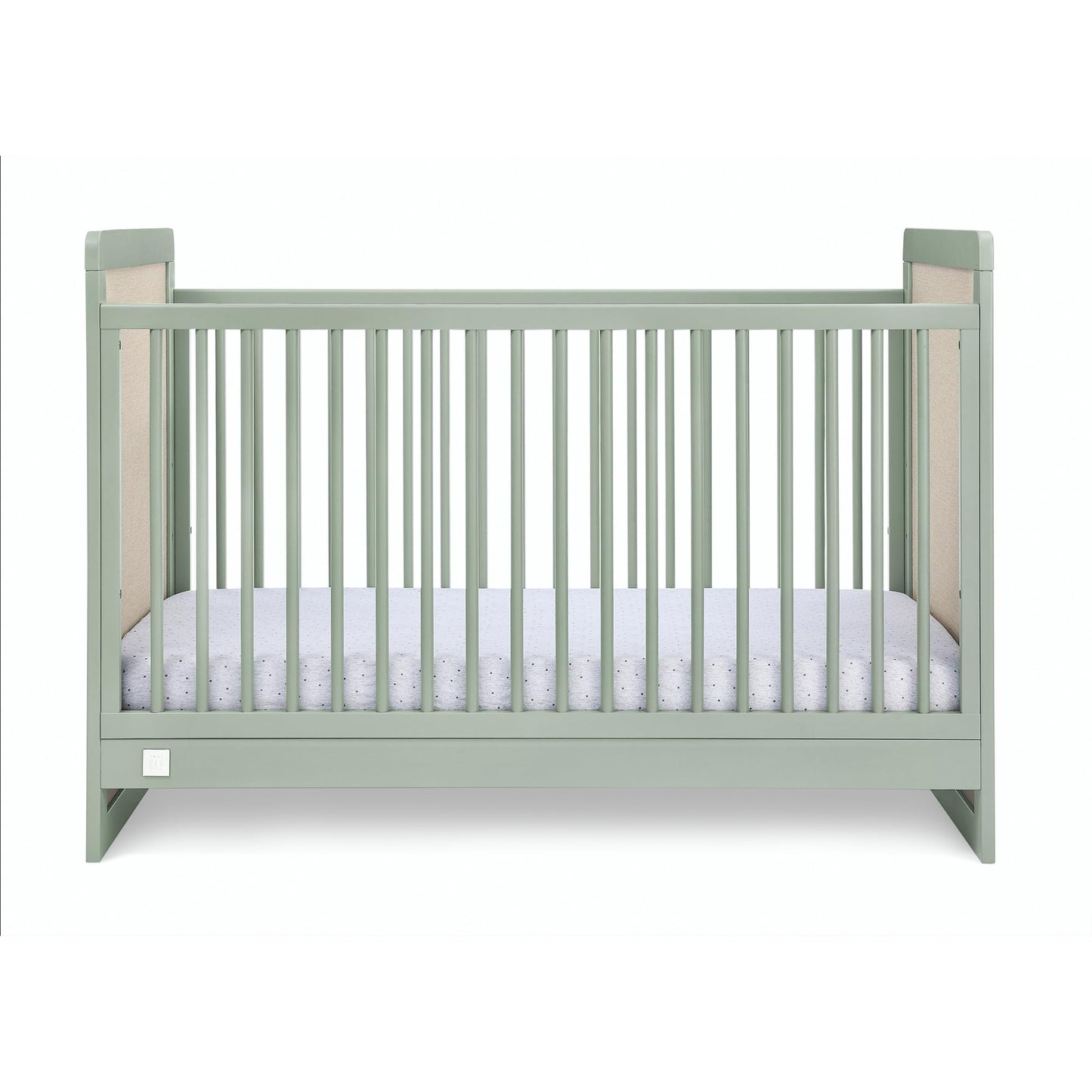 Delta Children babyGap Liam 4-in-1 Convertible Crib - Greenguard Gold Certified, Sage Green/Natural - WoodArtSupply