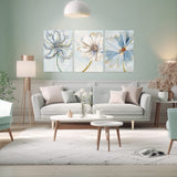 AIONCDER Acoustic Wall Art Acoustic Panels, 16x12 Inches Self Adhesive Sound Proofing Padding, 3 Piece Acoustical Soundproof Wall Panels, Decorative Sound Absorbing Panels for Home Office AIONCDER