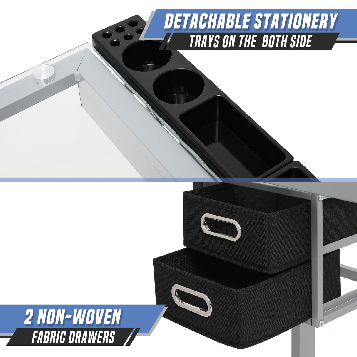 SFIHOME Adjustable Drafting Table & Stool Set, Art Desk with Additional Slide-Out Table Design, Versatile Drawing Table with Storage, for Art, Drafting and Creative Tasks, Natural SFIHOME