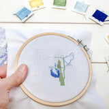 MIDELONG 6 PCS Aida Cloth 14 Count Cross Stitch Fabric, 3 Sizes White Classic Reserve Cross Stitch Aida Cloth for Home DIY Handmade Needlework Craft Embroidery Decoration MIDELONG