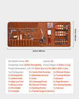 VEVOR Leather Working Tools Kit, 92 PCS Leather Craft Tools with Portable Leather Storage Bag, Engraving Punching Sewing Stamping Sanding Tools, Ideal for Beginners DIY Enthusiasts and Professionals VEVOR