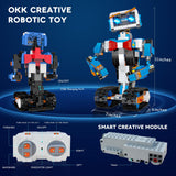 okk Robot Building Toys for Boys, STEM Projects for Kids Ages 8-12, Remote & APP Controlled Engineering Learning Educational Coding DIY Building Kit Rechargeable Robot Toy Gifts for Girls okk