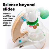 KiwiCo Kids Microscope Kit for Ages 5-8 Years Old | 100X-1200X Magnification, Easy Zoom Lens, LED Light | Science Experiment Set with Kid Biology Tools | STEM Educational Toy for Boys & Girls, 1 Pack KiwiCo