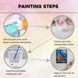 City Scenery Paint by Numbers Kit for Adults,Rome Canvas Paint by Numbers for Adults,DIY Oil Painting by Numbers Perfect for Gifts and Home Wall Decor 16x20inch PHANTASYART