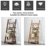 SOBIBO Ladder Shelf, 5-Tier Leaning Shelf, Free Standing Organizer Storage Shelves, Storage Rack Shelf for Office, Living Room, Nature SOBIBO