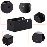 Sumnacon Deck Railing Bracket Connectors 24 pcs Stainless Steel Railing Bracket for 2''x4'' Wood Post Sturdy Railing Connectors with Screws for Fence Black Railing Bracket Kit for Deck Project Sumnacon