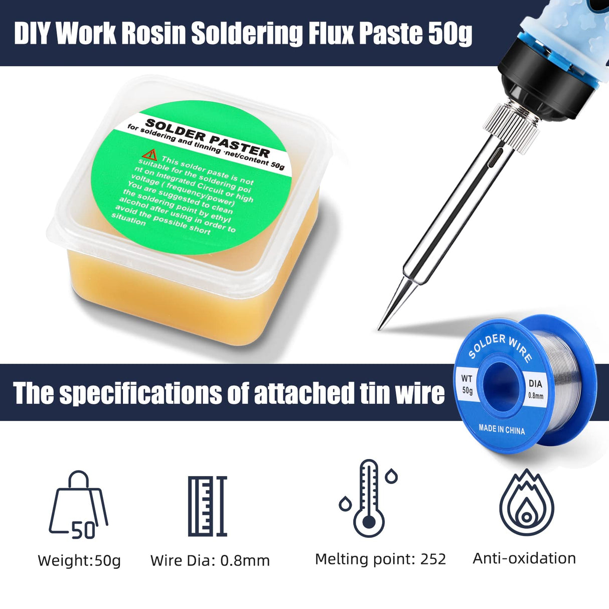 Soldering Iron Kit Electronics, SREMTCH 80W Digital LCD Adjustable Temperature Welding Tool with ON-Off Switch,10 in 1 solder gun SREMTCH