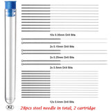 40 Pieces 3D Printer Nozzle Cleaning Kit, 28 Pieces 0.15 mm, 0.25 mm, 0.35 mm, 0.4 mm, 0.5 mm Nozzle Cleaner with Storage Box, 8 Pieces Cleaning Copper Wire Toothbrushes, 2 Pieces Tweezers Frienda