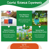 STEM Plant Growing Kit for Kids Ages 8–12 | 19 Hands-On Science Experiments | Learn Transpiration, Hydroponics & More | Grow with Seeds from Your Kitchen | Perfect for School & Home Projects Wellegance Twigs