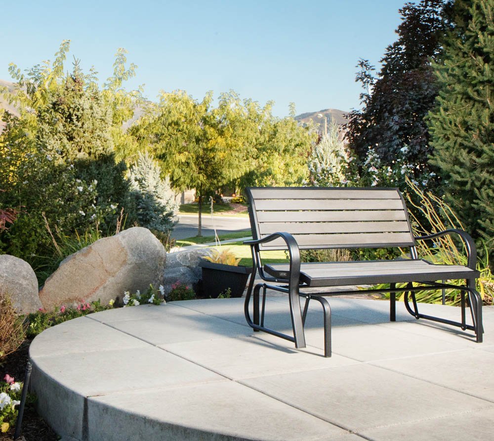 Lifetime 60276 Glider Bench, Harbor Gray Lifetime