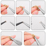 URSKYTOUS 4Pcs Jewelry Pliers Set Jewelry Making Pliers Tools Kit Include Jewelry Making Needle Nose Chain Nose Round Bent Pliers Wire Cutter for Bracelet Beading DIY Craft Jewelry Making Supplies URSKYTOUS