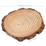 SEHOI 30 PCS 5-5.5 Inch Unfinished Wood Slices, Wooden Discs with Bark, Rustic Wood Slices, Natural Wood Circles for Craft, Holiday Decorations, Wedding Centerpiece SEHOI