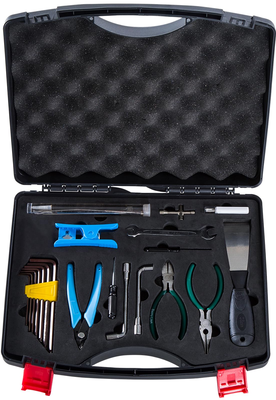 Creality 3D Printer Tool Box Kit, 35Pcs Case Includes 18 Types of Tools Screwdriver/Wrench/Pliers/Needle/SD Reader 3D Printing ABS Storage Toolbox Set for Cleaning Finishing Printing - WoodArtSupply