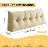 UUluhao Triangular Wedge Pillow Headboard Blush Pink Bed Rest Reading Pillow Twin Wedge Pillow for Headboard Daybeds and Bunk Beds,39 * 7.87 * 19.68in UUluhao