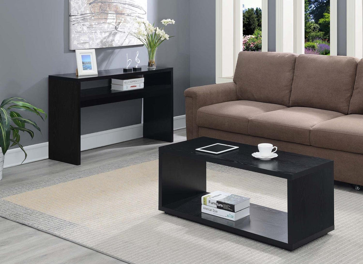 Convenience Concepts Northfield Deluxe Console Table, Black Convenience Concepts