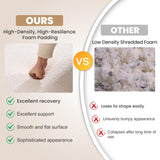 65" Curved Loveseat,Deep Seat Cloud Floor Couch with 3 Backrest,Cozy Chenille Fabric,Small Loveseat for Small Spaces,Bedroom,Office,Apartment Quorflax