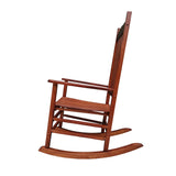 Rocking Rocker - A001NT Natural Wood Porch Rocker/Outdoor Rocking Chair - Easy to Assemble - Comfortable Size - Outdoor or Indoor Use Rockingrocker
