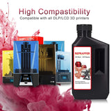 RepRapper 3D Printer Resin with High Precision and High Toughness, 405nm Fast UV-Curing Standard Photopolymer Linear SLA 3D Printing Resin Suitable for EMAKE3D Galaxy1 SLA Printer, White 1000g RepRapper