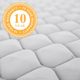 Linenspa 6 Inch Mattress - Firm Feel - Bonnell Spring with Foam Layer - Mattress in a Box - Youth or Kids Bed - Guest Bedroom - Durable and Breathable Support - Affordable - Queen Size Linenspa