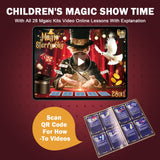 Magic Tricks Set 28 in 1 Magic Kit for Kids Age 6-8 to Perform with Step-by-Step Video Instructions for Each Trick from Professional Ages 6+ TENTAM