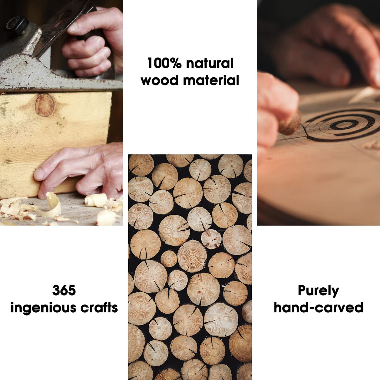 BOBO BIRD Mens Wooden Watches Business Casual Wristwatches Stylish Ebony Wood & Stainless Steel Combined Chronograph BOBO BIRD